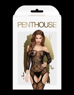 Penthouse Lingerie Top Notch - Erotische Catsuit met Jarratels - Maat S/L - Zwart — thumbnail 5