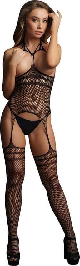 Shots - Le Désir Bodystocking met Bretels en Bandjes - One Size black O/S — thumbnail 5