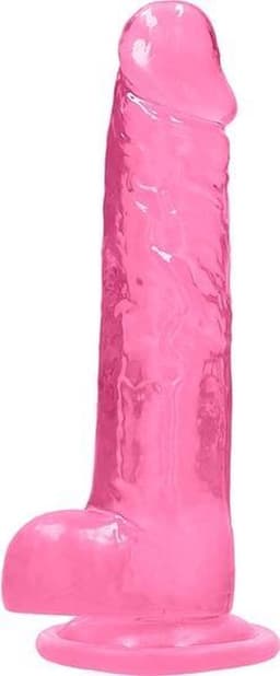 9" / 23 cm Realistic Dildo With Balls - Pink — thumbnail 6