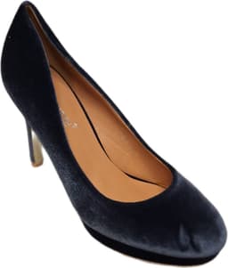 CH.CREATIONS -GREY PUMP- VELVETLOOK- HAK 8 CM-40 — thumbnail 4