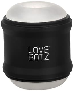 Love Botz - Masturbator - 10X Cyber Stroke Vibrating Stroker - Dubbele open uiteinden - zwart — thumbnail 3