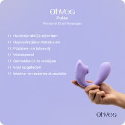 OHYES Pulse - Clitoris Stimulator & G Spot Vibrator - Luchtdruk Vibrators voor Vrouwen - Sex Toys voor Vrouwen - Lavendel — thumbnail 3