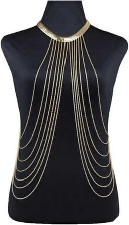 Sexy borst ketting voor vrouwen - Hals snoer - Romp - Erotisch getint - Lichaamssieraad — thumbnail 1