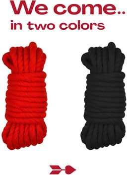 Bondagetouw - 10m - Rood — thumbnail 4