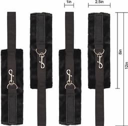 Blaze bed bondage set - Zwart — thumbnail 5