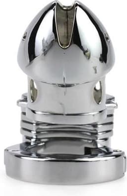 Metalen Peniskooi Modula - Zilver - Kuisheidskooi Metaal - Chastity — thumbnail 2