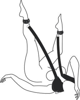 EasyToys - Pillow en Ankle Cuffs - Duurzaam - Bondage Set - Bondagetouw - Enkelboeien - BDSM Set - BDSM Toys - Rollenspel Erotiek - Erotisch Spel - Sex Toys voor Vrouwen en Mannen - Zwart — thumbnail 2