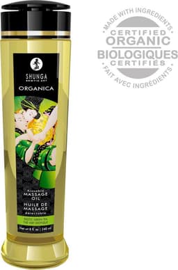 Shunga - Massage Olie Organica Exotische Groene Thee — thumbnail 9