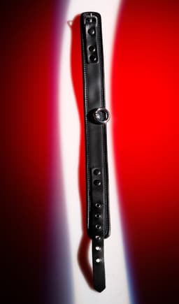 Verstelbare lederen halsband — thumbnail 3