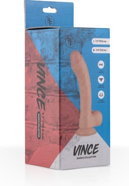 Real Fantasy - Vince - Realistische Dildo met Zuignap - 19,5 cm - Dildo - Dildo's - Sex Toys voor Vrouwen en Mannen - Dildo Mannen Anaal - Beige — thumbnail 6