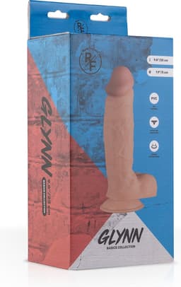 Real Fantasy - Glynn Realistische Dildo met Balzak - 25 cm - Dildo met Zuignap - Dildo's - Sex Toys voor Vrouwen - Sex Toys voor Mannen - Dildo Mannen Anaal - Beige — thumbnail 8