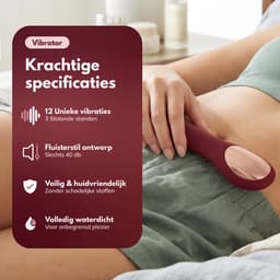 Humery® Vibrator voor Vrouwen – Buigbare G-Spot Vibrator – Clitorale Vibrator – Flexibel Siliconen Seksspeeltje – 12 Vibratiestanden – Stil – Voor Solo- en Partnergebruik — thumbnail 4
