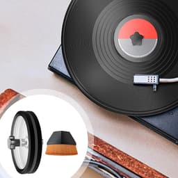 Vinyl Reinigingshulp - Platen Cleaner - Platen Onderhoud - Waterdicht Ontwerp - Voor 7-12 Inch - Zwart — thumbnail 4