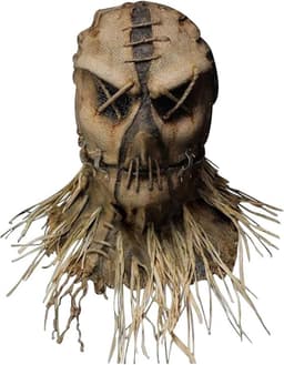 Halloweenmasker, vogelverschrikkermasker met strohaar, griezelig jutezakmasker, cosplaykostuumhoofddeksel voor volwassenen (Vogelverschrikker -1) — thumbnail 1
