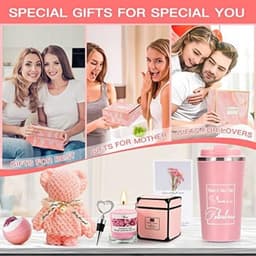 GEEKEO Vrouwen Cadeauset, Verjaardag voor haar, Unieke Moeder Beste Vriend, Get Well Soon Vrouwen, SPA Ontspannen Verwennen Gift Set Haar Vriendin Vrouw Zus, Roze (LH001) — thumbnail 2