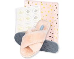 Dames Slippers Cadeau Set in Luxe Geschenkdoos