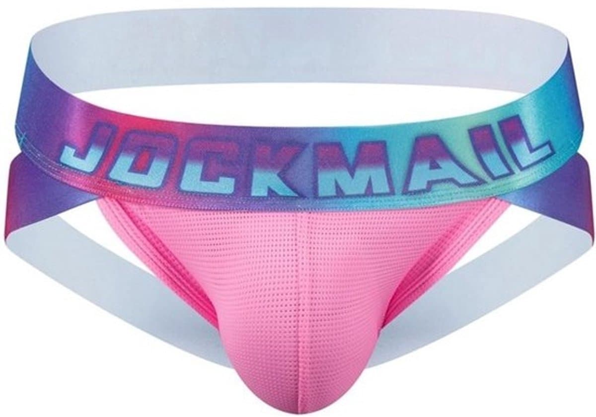 Comfortabele Heren Onderbroek Jockstrap Atletiek Ondersteuning Regenboog — afbeelding 1