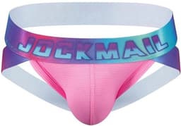 Comfortabele Heren Onderbroek Jockstrap Atletiek Ondersteuning Regenboog — thumbnail 1