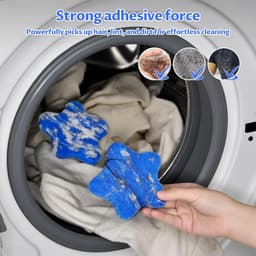 6 stuks haarvangers in de wasmachine, pluisverzamelaar voor honden en katten, was- en dierenharen, herbruikbaar, haarvanger voor kleding — thumbnail 4