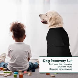 Honden Operatie Herstel Pak, Honden Herstel Pakken Vrouwelijke Sterilisatie en Mannelijke Castratie voor Post-Operatieve Zorg, Zachte Puppy Onesie Operatie Kegel Alternatief Voorkom Likken — thumbnail 2
