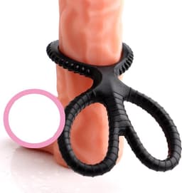 Cockring & Ballenknijper in 1 I Penisring I Panis Sleeve I Eikel Stimulator I Mannen Sekspeeltje I BDSM Bondage I Vertraagt Ejaculatie I Siliconen — thumbnail 3