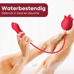 Sensa 3 in 1 Roos Vibrator - Bef simulator - G Spot & Clitoris & Stimulator - Sex Toys voor Vrouwen & Koppels - Seksspeeltjes - Tarzan Dildo - Rood — thumbnail 11