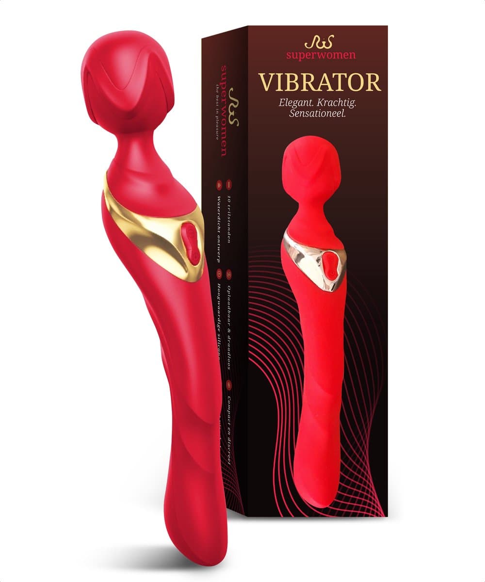Superwomen® - Magic Wand Vibrator voor Vrouwen – Vibrator - Dildo - Clitoris Stimulator – G Spot - Sex Toys – Seks Speeltjes – Buigbaar – Stimuleert G Spot & Clitoris tegelijk — afbeelding 1