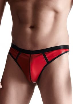 Wetlook Men's thongs - Red — thumbnail 1