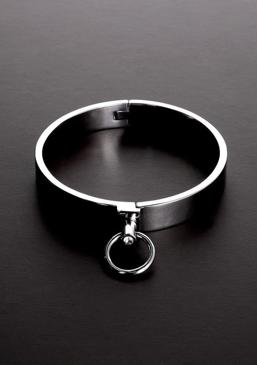 Triune - Classy Slave Collar with Gems - Size: 16 — afbeelding 1