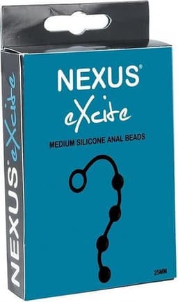 EXCITE Medium Silicone Anal Beads - Black — thumbnail 6