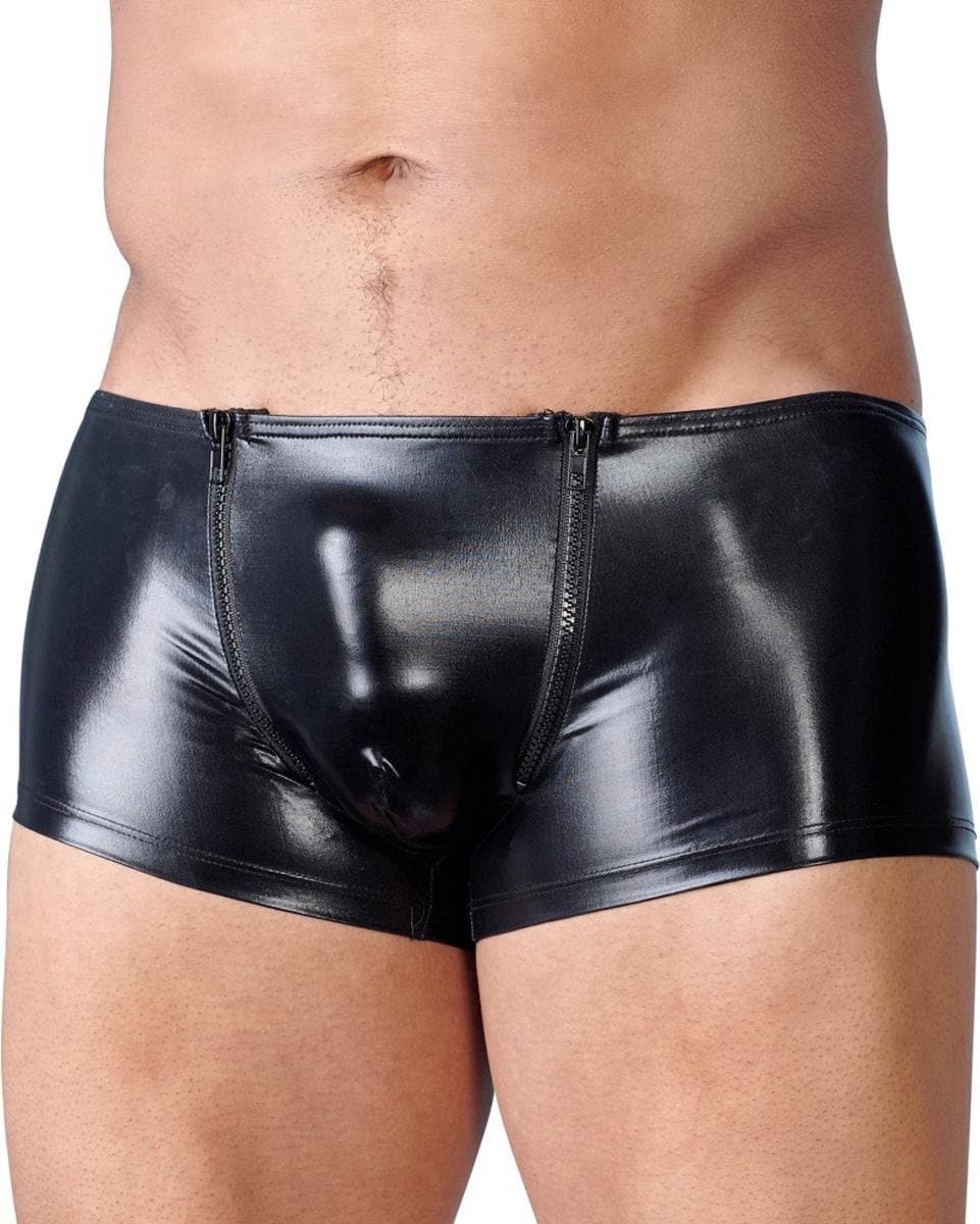 Wetlook Heren Boxer Met Rits — afbeelding 1