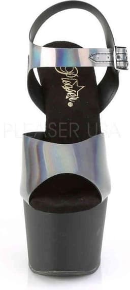 Pleaser - ADORE-708N-DT Sandaal met enkelband, Paaldans schoenen - Paaldans schoenen - 35 Shoes - Zwart/Multicolours — thumbnail 2