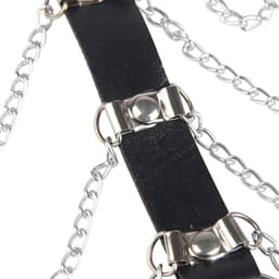 Subblime - Chest Harnas Leather Chains Black One Size — thumbnail 4