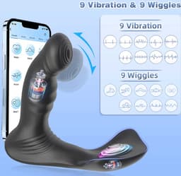 Verwarmde Anale Vibrator en Balzak Massage - telefonisch bestuurbaar - scrotum - anus - heated - verwarming - hitte - penis - kont - heren - man - inclusief oplader — thumbnail 3
