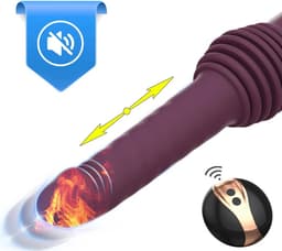 Telescopische Verwarmde Vibrator - Neukbeweging - Extreem realistisch gevoel - Fijn Handvat - Stotende Dildo - Penis Thrusting - incl oplader en afstandsbediening — thumbnail 2