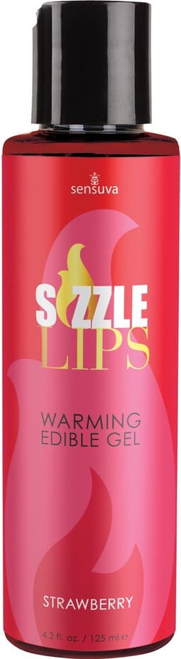 Sensuva - Sizzle Lips Verwarmende Eetbare Gel Aardbei 125 ml — thumbnail 8