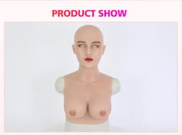 Siliconen borsten- siliconen gezicht-Crossdresser-Travestie- Vrouwen gezicht- Female Face-Travestiet-Cosplay — thumbnail 8