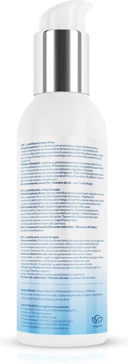 EasyGlide - Sensitive Glijmiddel op Waterbasis - 150 ml — thumbnail 2