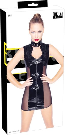 Sexy Uitdagend Lak Jurkje - XL — thumbnail 6