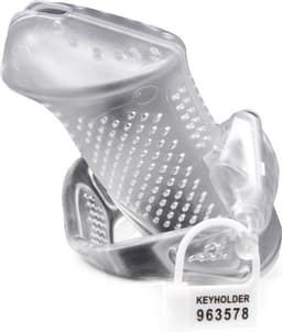 BRUTUS Airmesh Cage - Chastity Cage Kuisheidskooi -Discreet slot — thumbnail 3