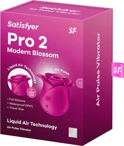 Satisfyer Pro 2 Modern Blossom | 6,5 cm | Liquid Air Technologie | Air Pulse Vibrator | 11 drukgolfprogramma's | Oplaadbare batterij | Waterdicht (IPX7) | Huidvriendelijke siliconen — thumbnail 2