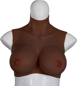 XX-DreamToys - Ultra Realistische Bodysuit - Drag - Bovenlijf Met Borsten - Bruin L — thumbnail 2