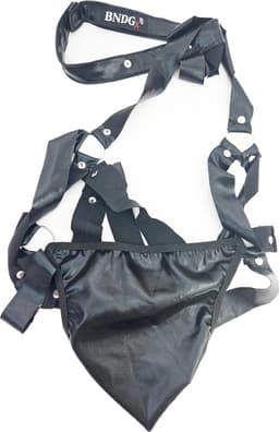 BNDGx® - Sexy Erotische bondage -XL/XXL - onderbroek onesize Heren body Zwart mannen lingerie — thumbnail 3