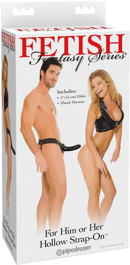 Pipedream Fetish Fantasy voorbinddildo Beginner's Hollow Strap On- zwart - 6,5 inch — thumbnail 3