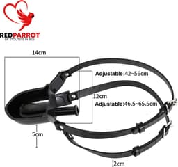 BDSM Gag masker - Trechter - Vloeistof - Verstelbaar - Plas en Urine - Unisex — thumbnail 7