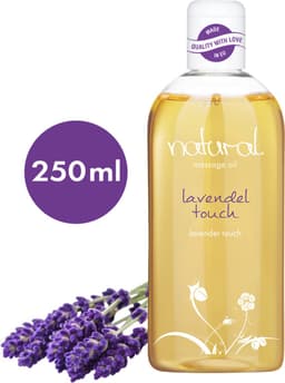 Natural Wellness massageolie, erotische massageolie, delicate lavendelgeur, 250 ml — thumbnail 2