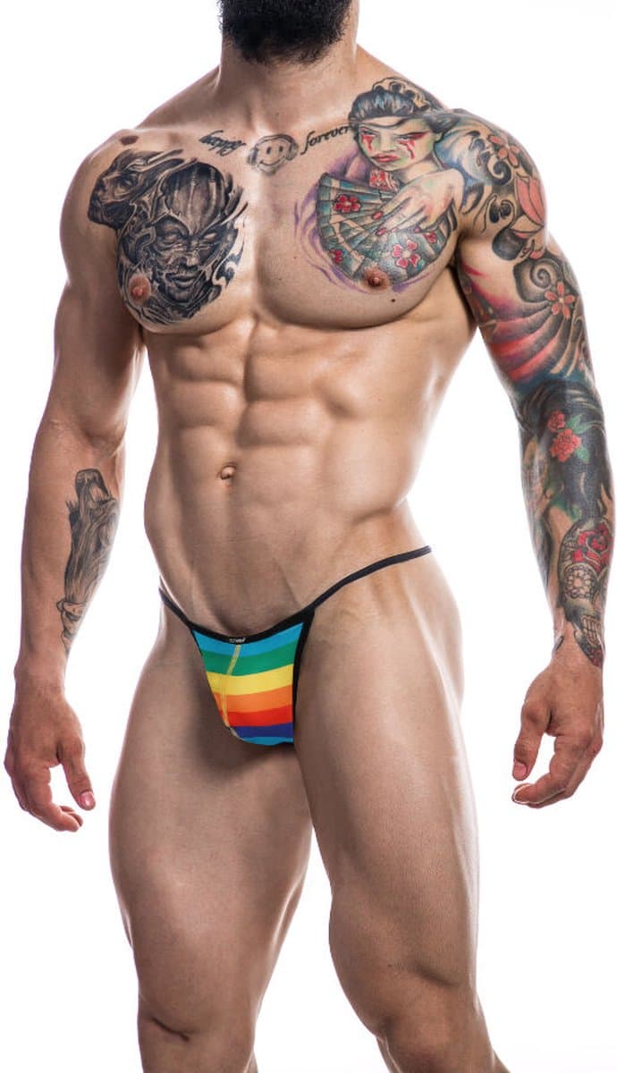 Cut4Men - Sexy Herenstring - Rainbow - Maat M — afbeelding 1
