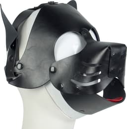 Banoch | Honden masker Doggy | zwart imitatie leer | Bondage | Puppy Play — thumbnail 1