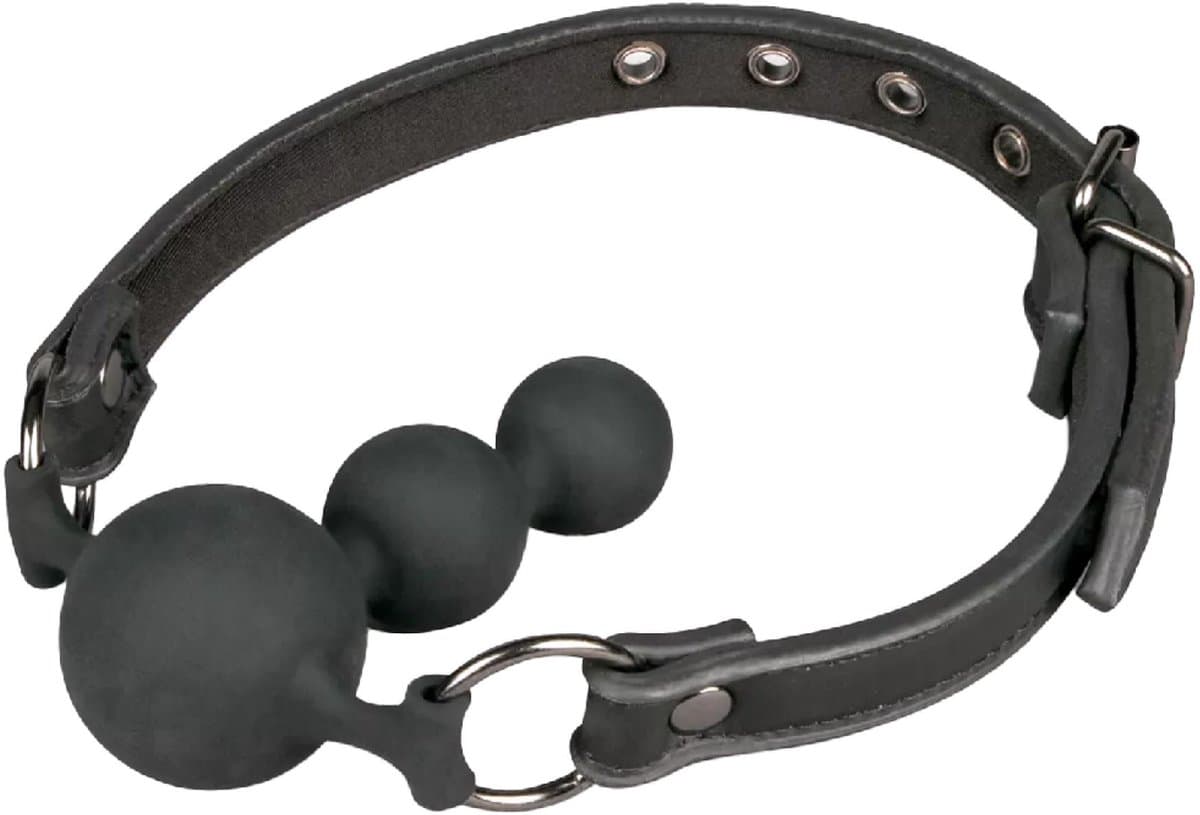 Ball gag - Siliconen - Beads — afbeelding 1
