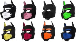 Honden Masker - Zwart - Puppy Play - BDSM Roleplay & Cosplay - Unisex - Sex Speeltjes Toys - Erotiek - Bondage Masker - OneSize — thumbnail 3
